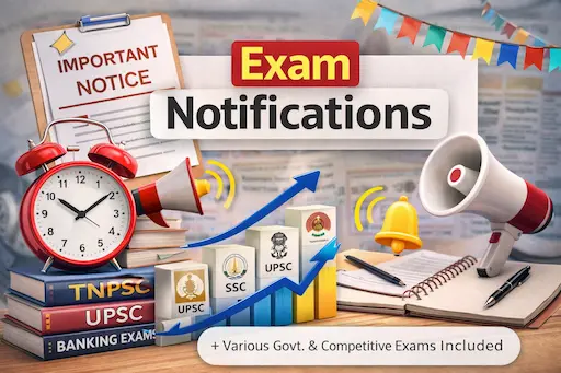 exam notifications