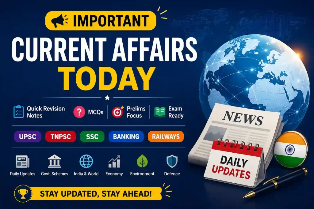 Daily CURRENT AFFAIRS Notes