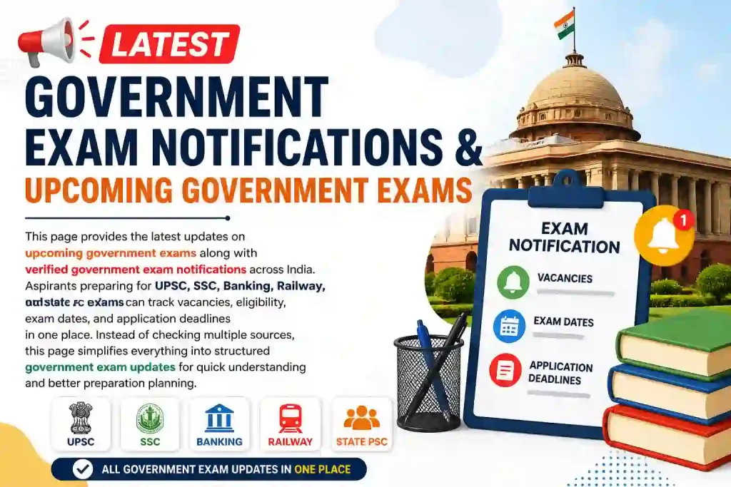 govt exam notifications