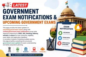 govt exam notifications