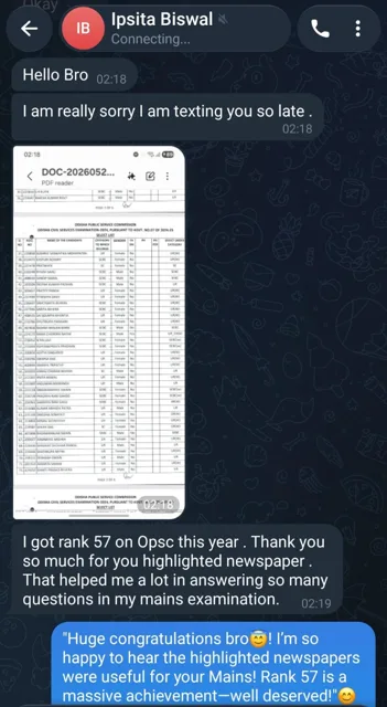 UPSC aspirant feedbacks