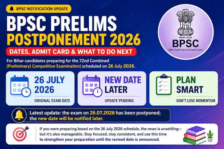 BPSC Prelims Postponed