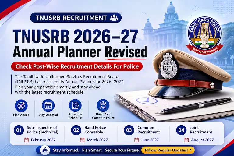 TNUSRB 2026–27 Annual Planner revised
